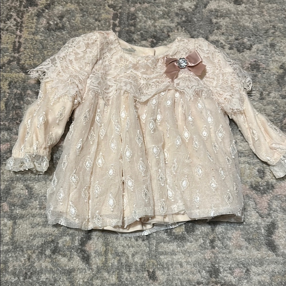 Elegant Cream Lace Kids Top